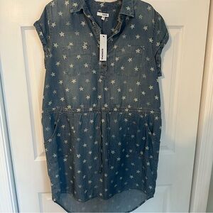 Sonoma Denim Shirt with White Star Design